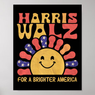 Affiche Pour Une Amérique Plus Brighte Retro Soleil Pour E
