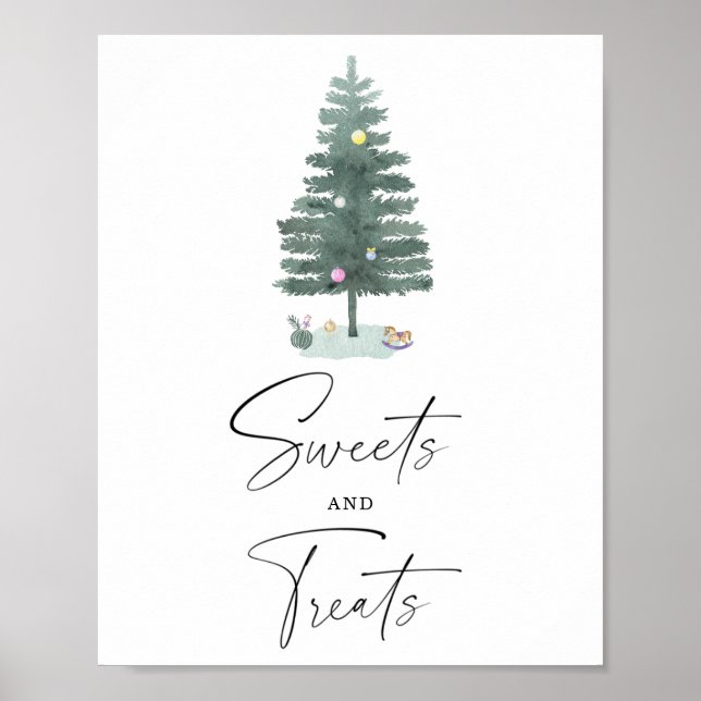 Affiche pour une baby shower sur le thème des fria (Devant)