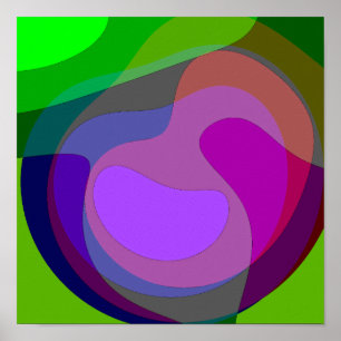 Affiche Pourpre Et Vert 403