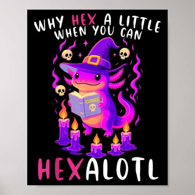 Affiche Pourquoi Hex Un Peu Quand Vous Pouvez Hexalotl Wit (Devant)