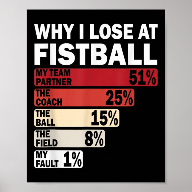 Affiche Pourquoi je perds au hockey sur gazon drôle c'est  (Devant)