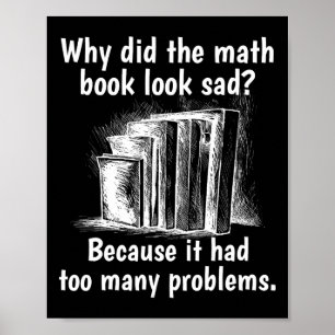 Affiche Pourquoi le livre des maths semble triste et drôle
