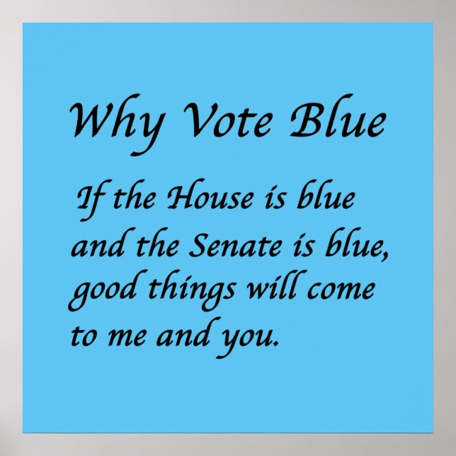 Affiche Pourquoi voter bleu en 2026 (Devant)