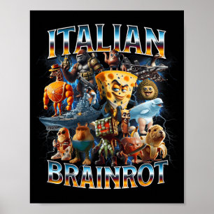 Affiche Pourriture du cerveau italien Pourriture du cervea