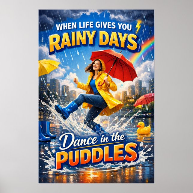 Affiche "poursuis tes rêves", "citations motivation drôles (Devant)