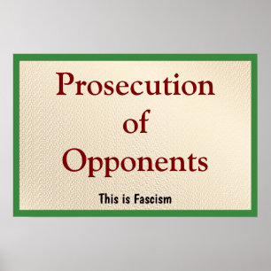 Affiche Poursuite des opposants