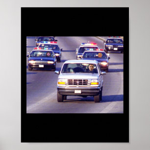 Affiche Poursuite en voiture de police de Trump et Vance g