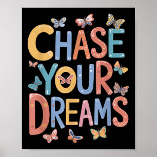 Affiche Poursuivez vos rêves, Cot Motivationnel Inspiratio