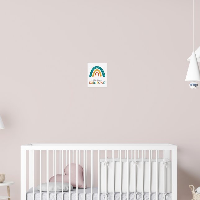 Affiche Poursuivons les arcs à pluie Nursery Wall Art (Pépinière 2)