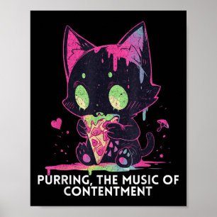 Affiche Poursuivre La Musique De Contentement Mignons Amus
