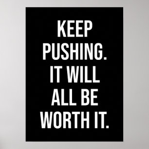 Affiche Poursuivre - Motivationnel