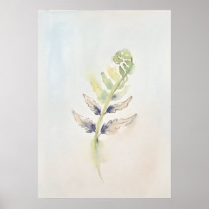 Affiche Pousse Verte Nouveaux Débuts Art Spirituel pour le