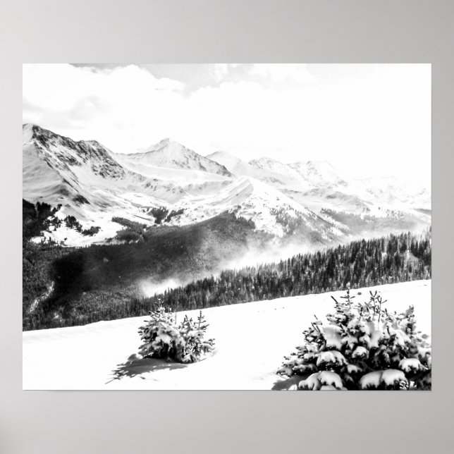 Affiche Poussière fraîche // Noir et blanc (Devant)