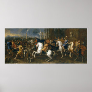 Affiche Poussin - Chasse à Meleager