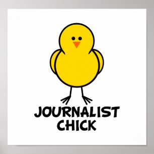 Affiche Poussin de journaliste