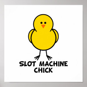 Affiche Poussin de machine à sous