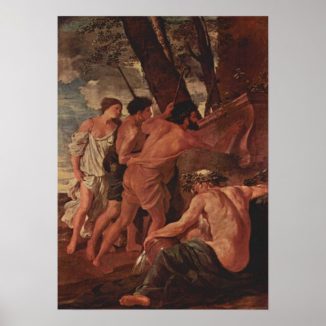 Affiche Poussin - Et In Arcadia Ego (Devant)