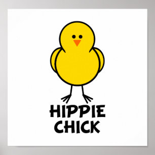 Affiche Poussin hippie