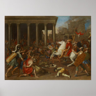 Affiche Poussin - La Conquête De Jérusalem Par L'Empereur