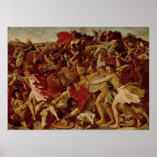 Affiche Poussin - La Victoire de Josué sur les Amalécites…