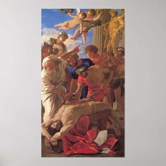 Affiche Poussin - Le Martyre De Saint Erasmus (Devant)