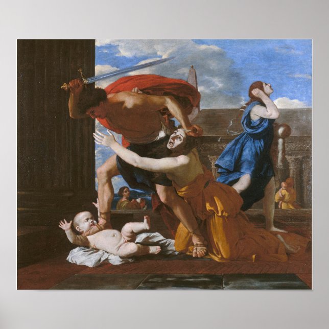 Affiche Poussin - Le Massacre Des Innocents (Devant)