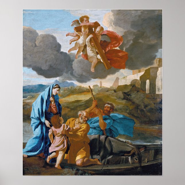 Affiche Poussin - Le Retour De La Sainte Famille D'Egypte (Devant)