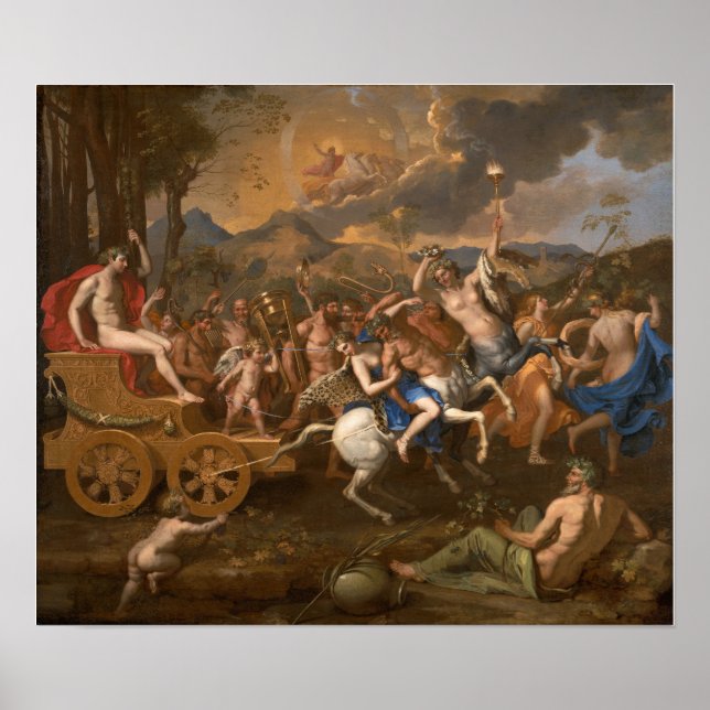 Affiche Poussin - Le Triomphe De Bacchus (Devant)