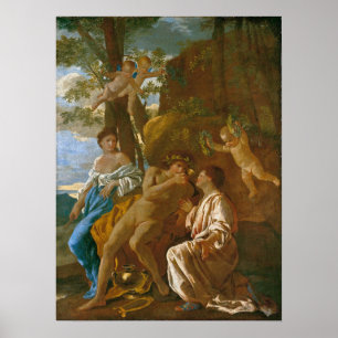 Affiche Poussin - L'Inspiration Du Poète