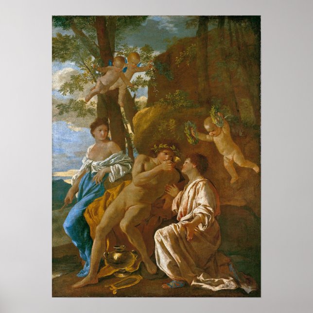 Affiche Poussin - L'Inspiration Du Poète (Devant)