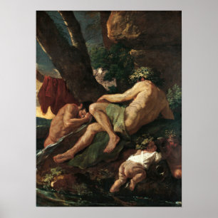 Affiche Poussin - Midas se lavant à la source du Pact…