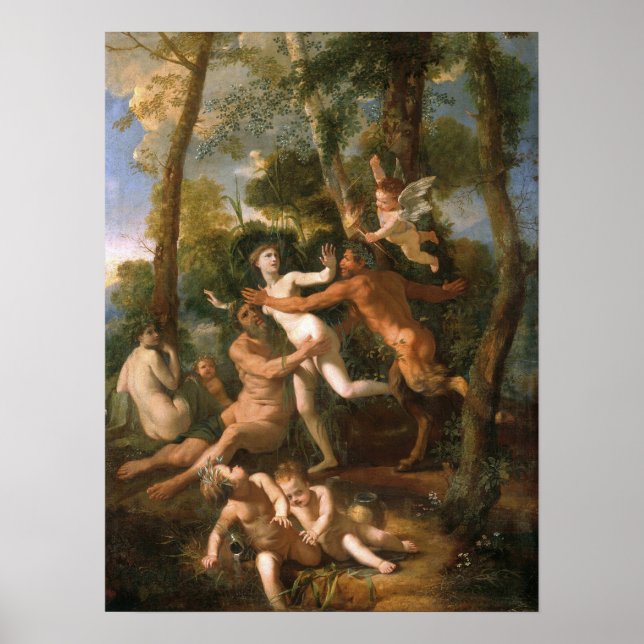 Affiche Poussin - Pan Et Syrinx (Devant)