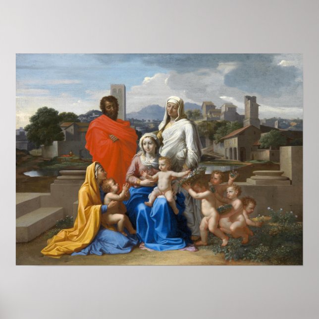 Affiche Poussin - Sainte Famille (Devant)