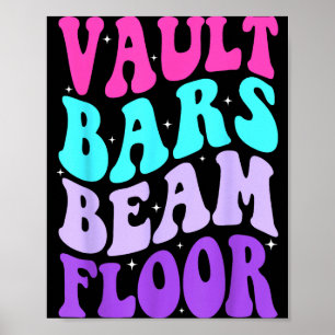 Affiche Poutre Barres Poutre Plancher Gymnastique Cadeau d