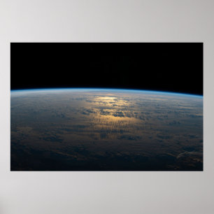 Affiche Poutres Sunglint Au Large D'Un Pacifique Sud En Pa