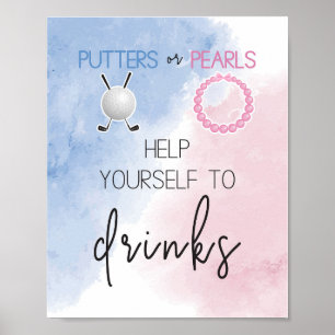 Affiche Pouttes ou perles Aidez-vous à boire signe