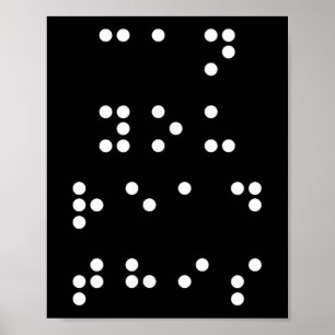 Affiche Pouvez-Vous Lire Ce Braille Aveugle Lire Écrire En