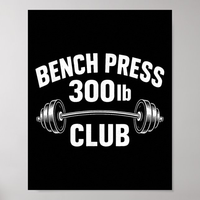 Affiche Pouvoir de musculation du banc de presse de 300 li (Devant)