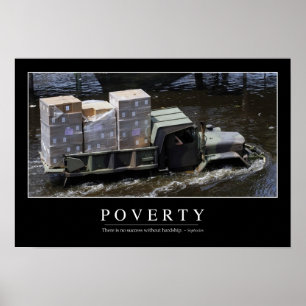 Affiche Poverty: Inspirational Quote 2