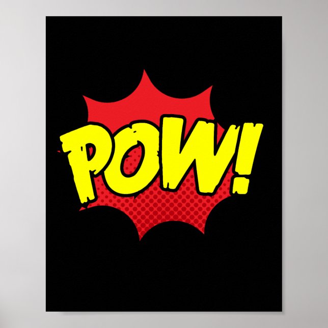 Affiche Pow ! Impact comique sur les pop-arts (Devant)