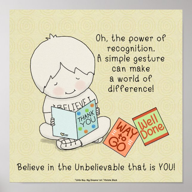 Affiche Power of Recognition (Devant)