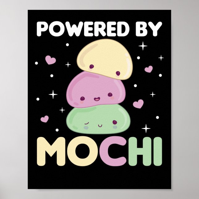Affiche Powered By Mochi - Kawaii Mochi Ice Cream (Devant)