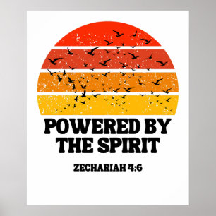 Affiche Powered by the Spirit - Zacharie 4:6