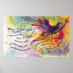 Affiche Powerful God, 20"x12.5", Print