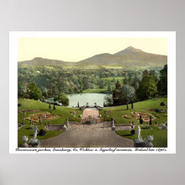 Affiche Powerscourt Gardens, Wicklow Irlande