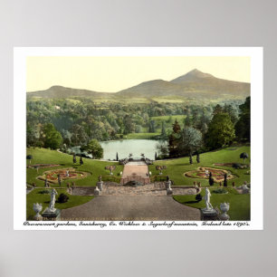 Affiche Powerscourt Gardens, Wicklow Irlande