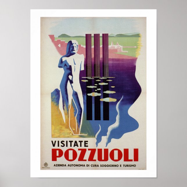 Affiche Pozzuoli ville antique grecque romaine Italie Voya (Devant)