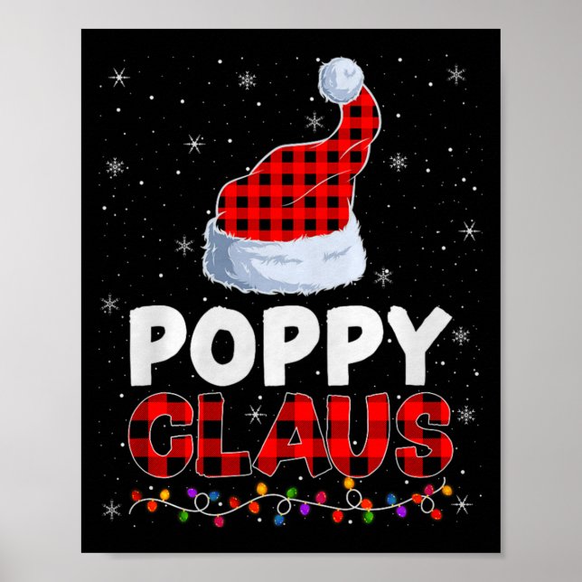 Affiche Ppy Claus Christmas Pajamas Santa Matching Family  (Devant)