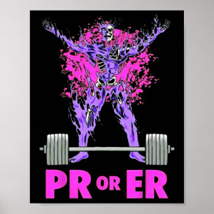 Affiche Pr Ou Er Poids Bodybuilding Fitness Gym Wo
