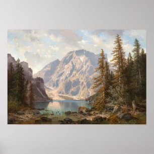 Affiche Pragser - Wildsee avec le Seekofel Tirol (1896)